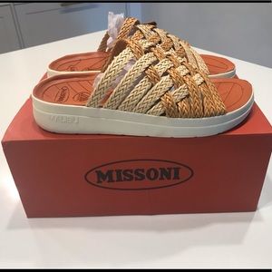 Missoni Malibu vegan huaracha slide sandals women's 8
